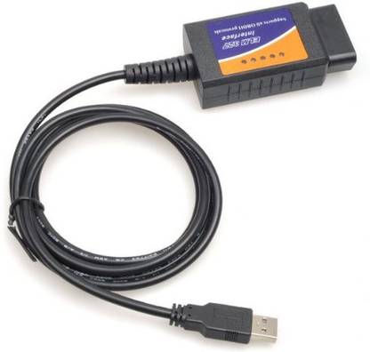 Alria ELM327 USB Interface OBD II OBD2 Diagnostic Auto Car Scanner Scan Tool Cable One Way Alarm