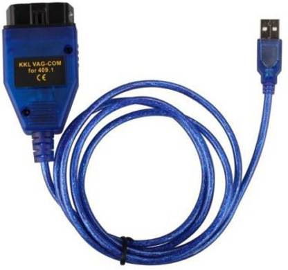 Alria New KKL VAG-COM 409.1 USB OBD II 2 Interface Cable Car Diagnostic Scanner Tool One Way Alarm