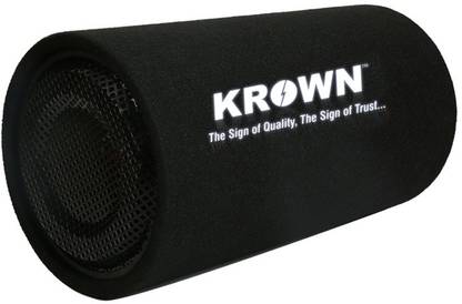 KROWN CBT-10A Active Car Bass Tube -10 inch 4000 Watt output with inbuilt Amplifier Subwoofer
