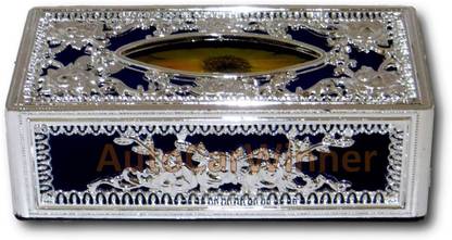 Auto Car Winner Silver-Blue Vehicle Tissue Dispenser