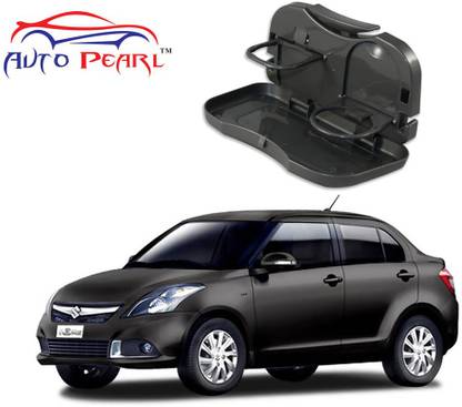AUTO PEARL Premium Quality Black Colour Car Travel Food / Drink Tray holder Dining For - Maruti Suzuki Swift Dzire New