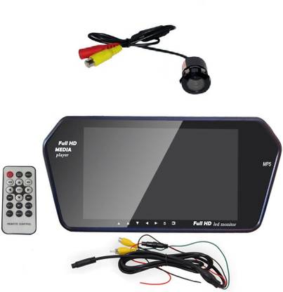 HARMAN Rear View Mirror 7 Inch Full HD Monitor With Bluetooth Mp5 SD-Card USB Black LED
