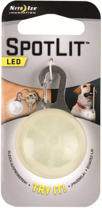 Nite Ize SpotLit Clip-On Led Light with , Weather Resistant, Eco Pkg white Key Chain
