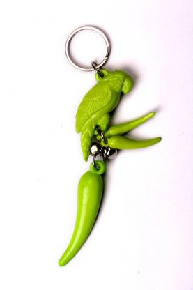 JDK Parrot & Green Chelly Design Key Chain