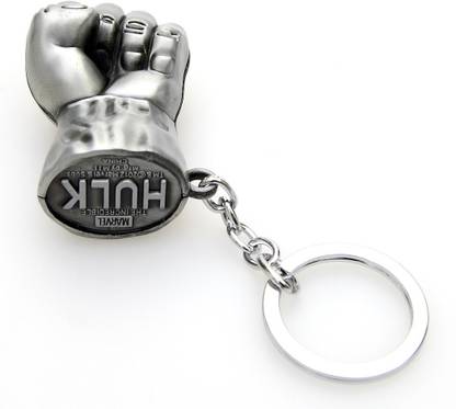 24x7eMall Key 01 Hulk Silver Locking Key Chain