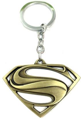 Confident Gold Color SupperMan Key Chain