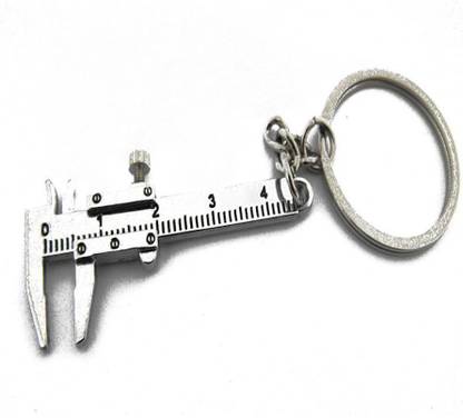CorebikerZ Key Chain Metal Movable Vernier Caliper Ruler Model Keychain Key Chain