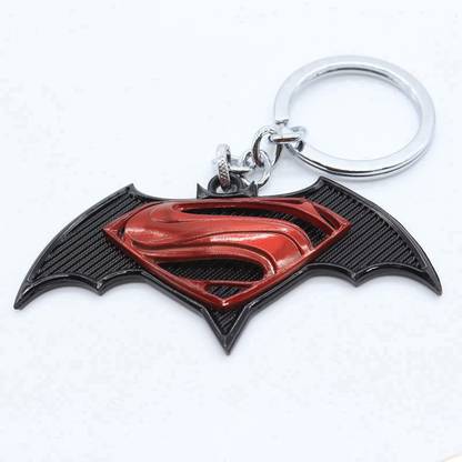 Optimus traders Batman Superman red black Metal Keychain Key Chain