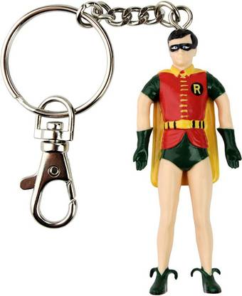 न्ज क्रोस Robin Bendable Action Figure With Ring लॉकिंग की-चेन