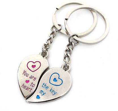 CTW couple love you my heart valentine Gift Pack Key Chain