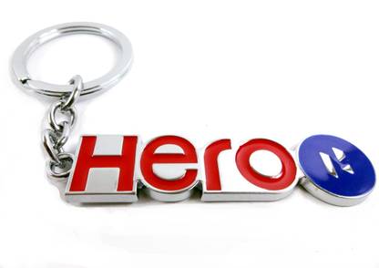 ADITYA TRADERS Classy Hero Logo Original Metal Attractive Bike Key Chain