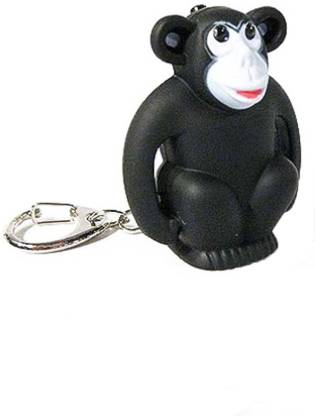 Kikkerland USA Monkey LED Locking Key Chain