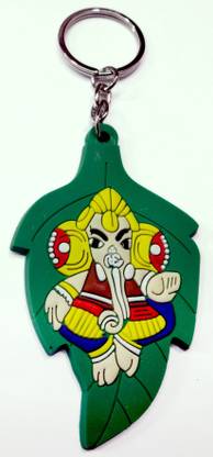 आदित्य ट्रेडर्स ATTRACTIVE LEAF GANESH RUBBER KEYCHAIN की-चेन