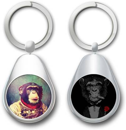 Shoppers Bucket Wanar Circle Keychain Locking Key Chain