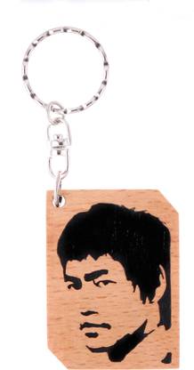 JM Bruce lee face Key Chain