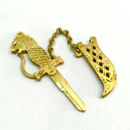 Aafirm DESIGNER BRASS FANCY KEY BLANK SUITABLE FOR ROYAL ENFIELD & HERO BIKES Key Chain