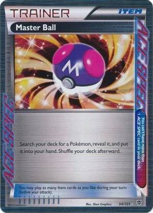 POKEMON Master Ball (94) Plasma Blast Holo