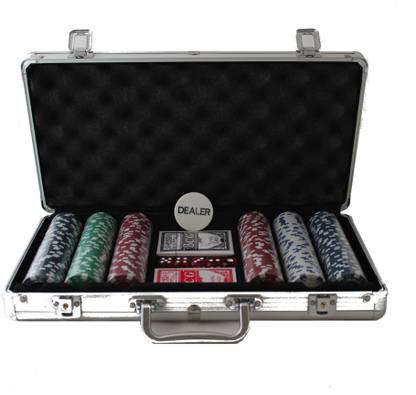 MOG Poker Set - 300 Chips (Silver Case)