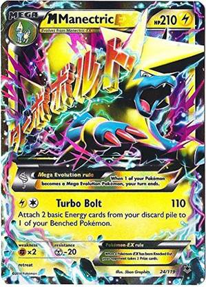 POKEMON M Manectric Ex Xy Phantom Forces 24/119