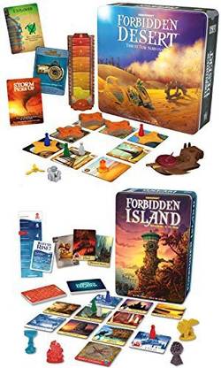 Gamewright Forbidden Island And Forbidden Desert Board(Set Of 2) Strategy & War Board Game