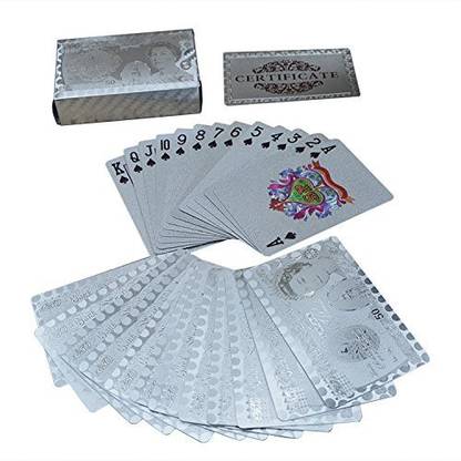 Shrih 99.9% Silver Plated Playing Cards