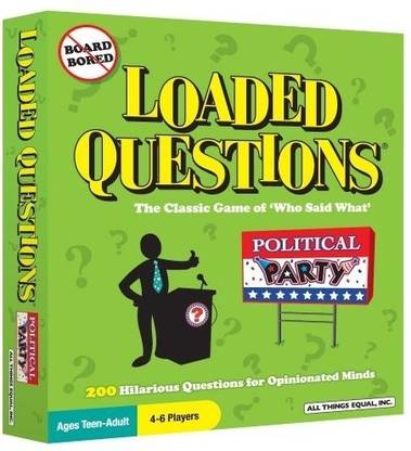 All Things Equal, Inc. Loaded Questions - Political Party Strategy & War Board Game