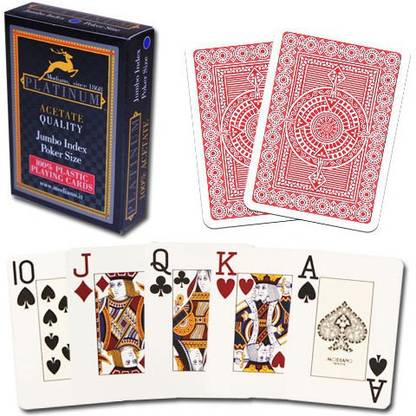 Modiano Platinum Acetate Pack Of 28 (Red&Blue)