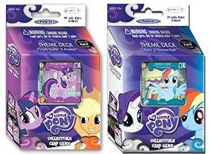 MY LITTLE PONY Twilight Sparkle & Rainbow Dash Mlp Theme Deck Bundle