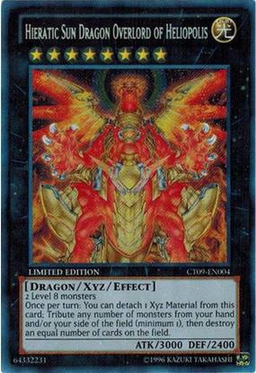 Yu-Gi-Oh! Yu-Gi-Oh! - Hieratic Sun Dragon Overlord of Heliopolis (CT09-EN004) - 2012 Collectors Tins - Limited Edition - Secret Rare
