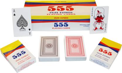 Sharda 555 STATE EXPRESS PLAYING CARDS PACK OF 12