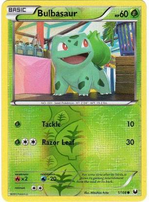 POKEMON Bulbasaur (1/108) Bw Dark Explorers Reverse Holo
