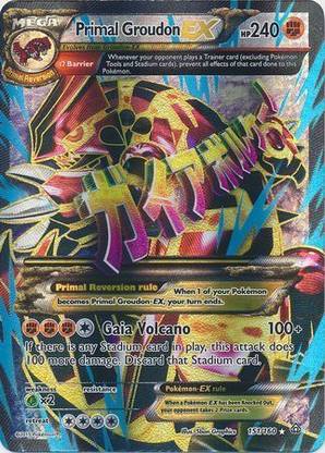 Pokmon Primal Clash Primal Groudon-EX - 151/160 - Full Art Ultra Rare