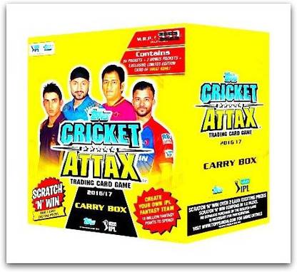 topps india CRICKET ATTAX CARRY BOX
