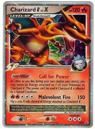 POKEMON Platinum Charizard G Lv X Dp45 Promo
