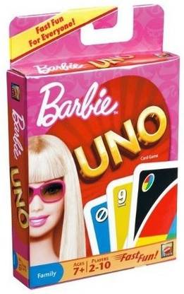 mattel GAMES Barbie Uno Original Card Game Fast Fun for Everyone