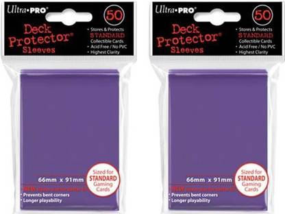 Ultra Pro (100X) Purple Deck Protectors Sleeves Standard Mtg Colors