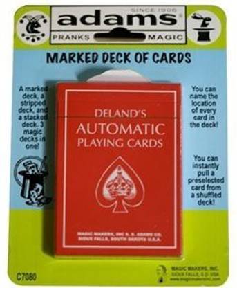 S.S. Adams Company Ss Adams Deland'S Marked Deck Red Or Blue