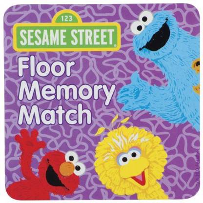 Toysmith Sesame Street Floor Memory Match Strategy & War Board Game