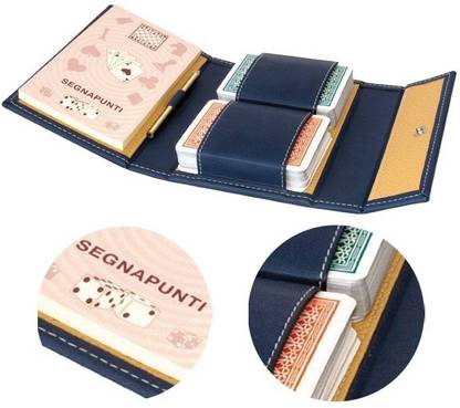 Modiano Burraco Leather Case -2 Deck And One NotePad