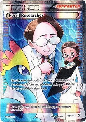 POKEMON Fossil Researcher (110/111) Xy Furious Fists Holo