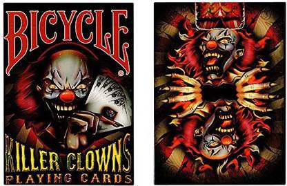 m&m's Mms Bicycle Killer Clowns Playing Collectable Playingtrick