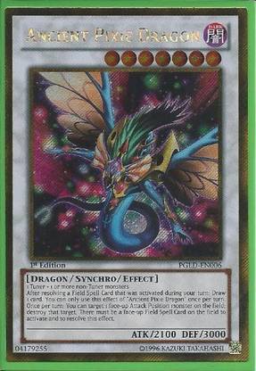Yu-Gi-Oh! Ancient Pixie Dragon (Pglden006) Premium Gold 1St Edition