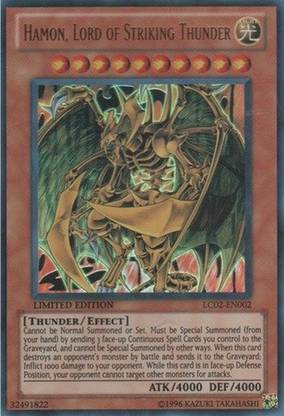 Yu-Gi-Oh! Yu-Gi-Oh! - Hamon, Lord of Striking Thunder (LC02-EN002) - Legendary Collection 2 - Limited Edition - Ultra Rare