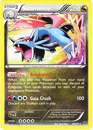 POKEMON Salamence (64) Plasma Blast Holo