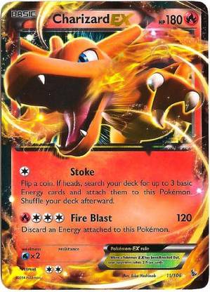 POKEMON Charizard Ex Xy Flashfire 11/106