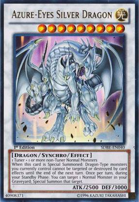 Yu-Gi-Oh! Yu-Gi-Oh! - Azure-Eyes Silver Dragon (SDBE-EN040) - Structure Deck: Saga of Blue-Eyes White Dragon - 1st Edition - Ultra Rare