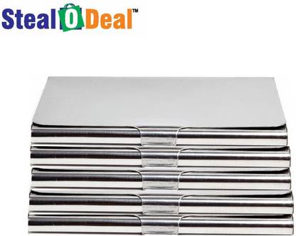 StealODeal 5pc Stainless Steel 6 Card Holder