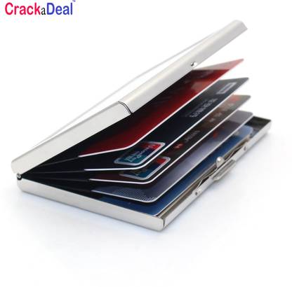 CrackaDeal High Quality Steel Plain Professional ATM 6 Card Holder