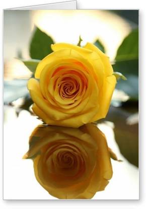 Lolprint Yellow Rose Friendship Day Greeting Card