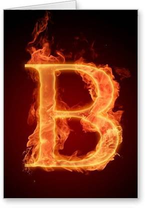 Lolprint B Alphabet Letter Name Greeting Card